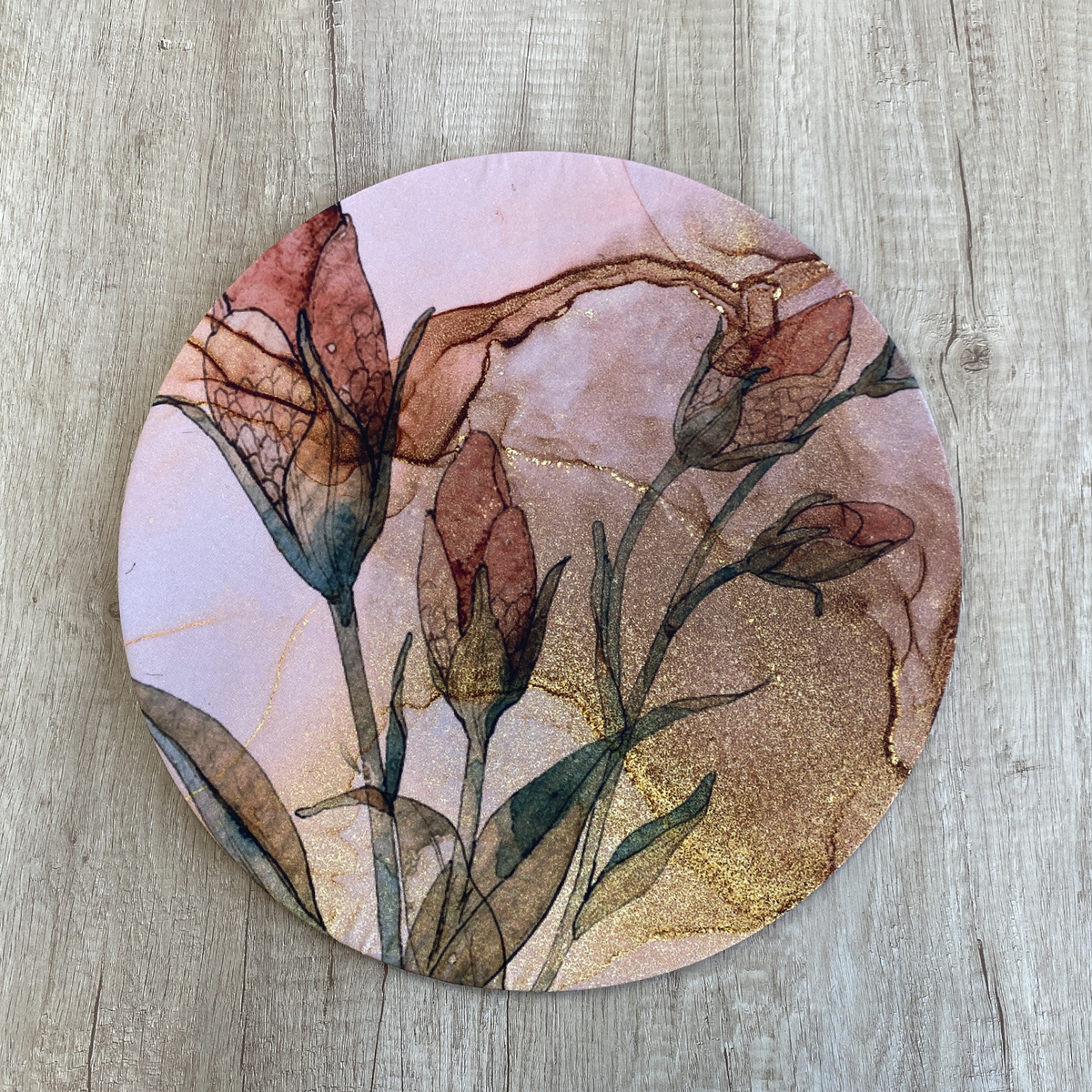 Funda Flores Oro 1