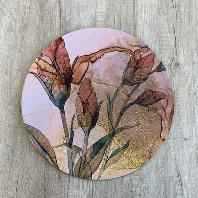 Funda Flores Oro 1