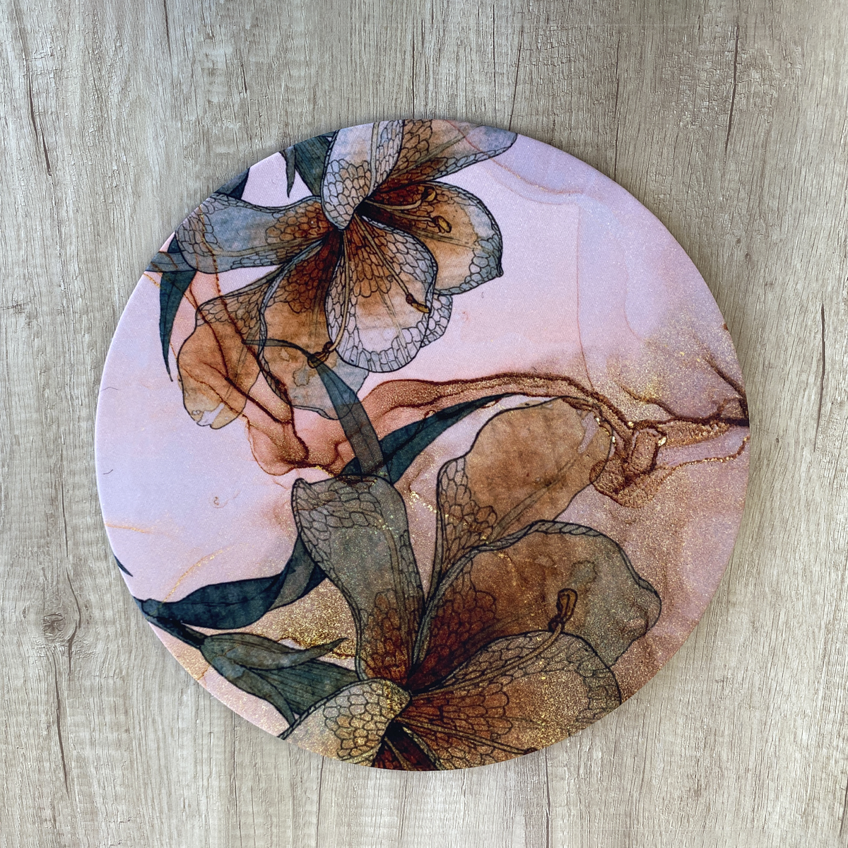 Funda Flores Oro 2